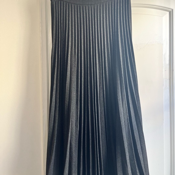 MANGO MNG Accordion Pleated Checked Midi Retro Skirt 4 - Picture 16 of 16